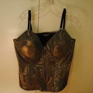 Gold Size 18 Bustier Top with Zipper (Char.Russe)
